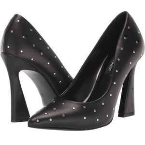 Nine West Black Studded Heels